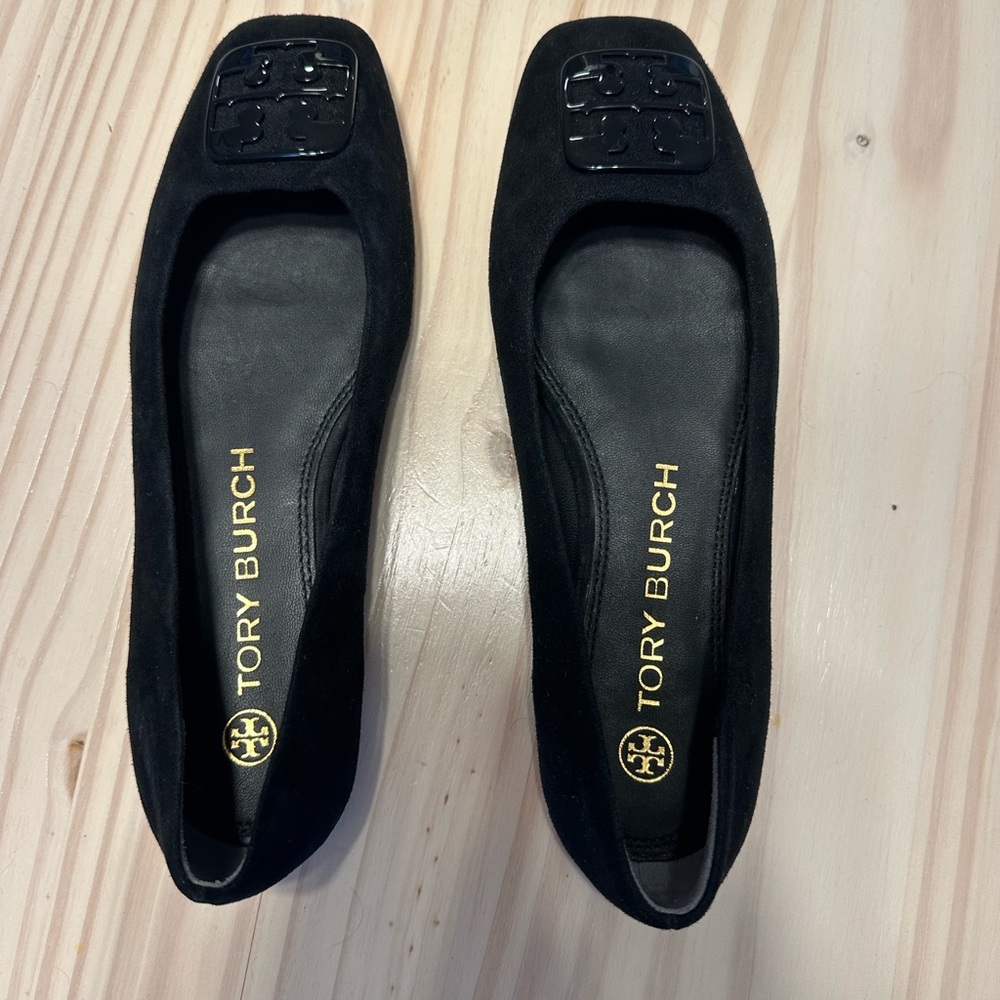 Tory Burch Black Flats